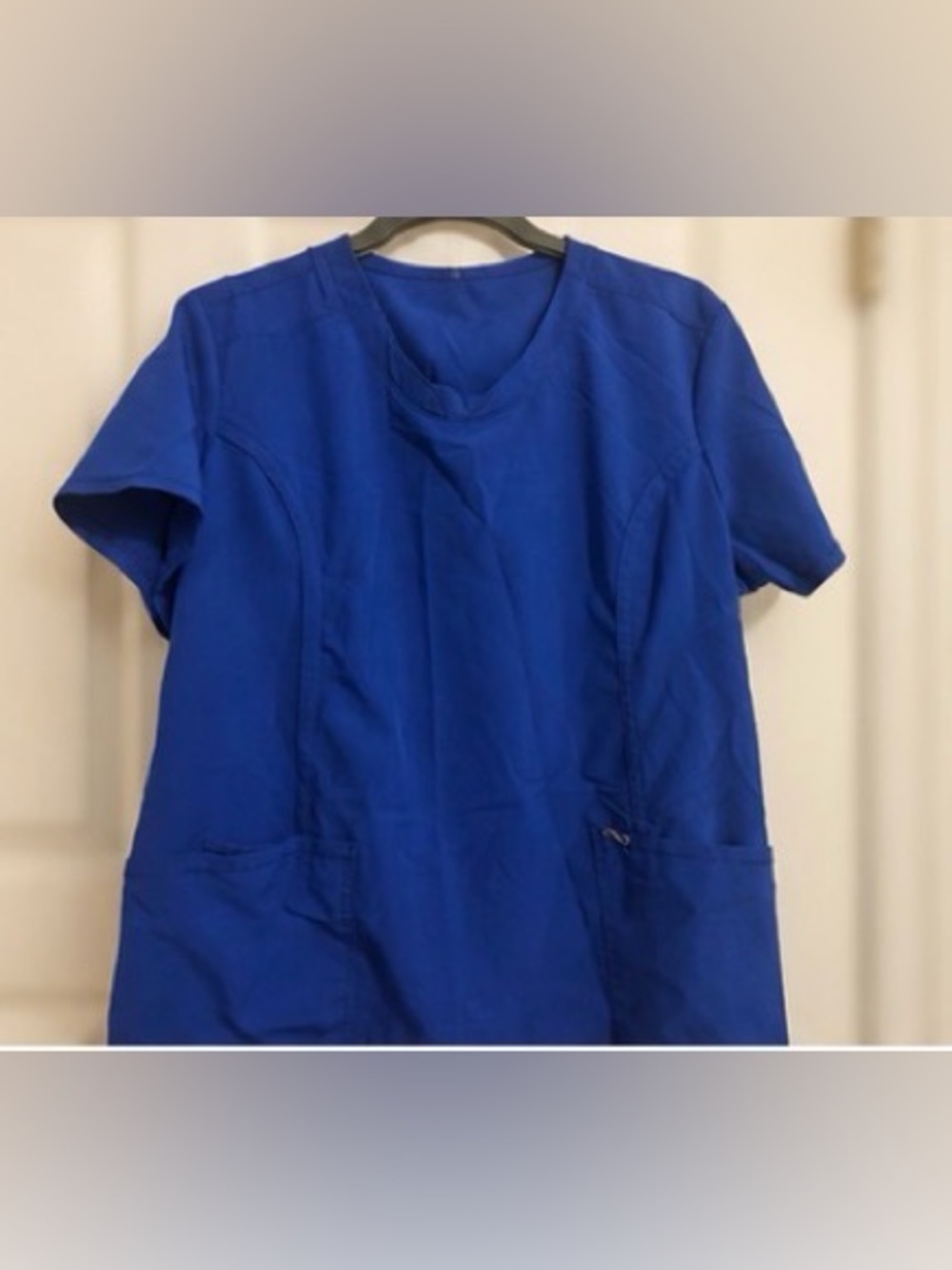 Cherokee Infinity Galaxy Blue Scrub Top Women’s 2XL